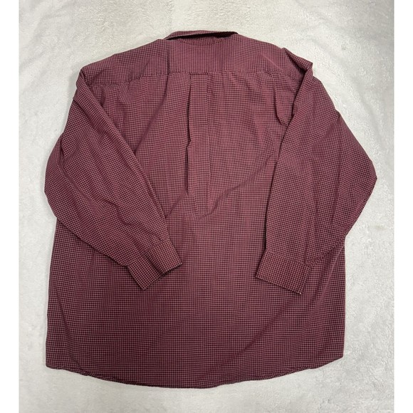 Vintage Y2K Tommy Hilfiger Red Check Plaid Button Down Shirt Men's Size Large - Picture 9 of 9